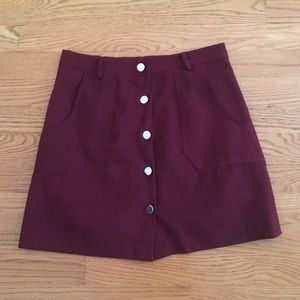 Button down skirt